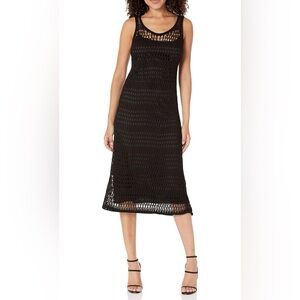 Theory Knit Black Midi Dress NWT